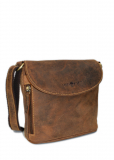 Vintage-Leder Handtasche, braun